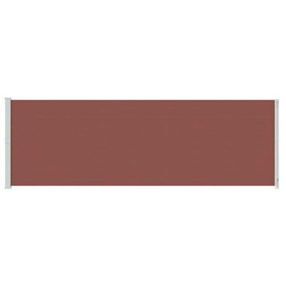 vidaXL Patio Retractable Side Awning 200x614 cm Brown