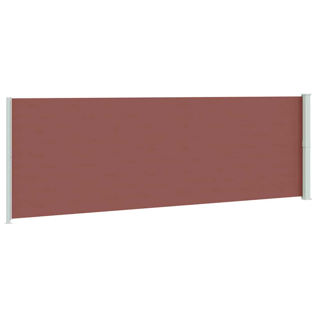 vidaXL Patio Retractable Side Awning 200x614 cm Brown