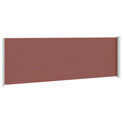 vidaXL Patio Retractable Side Awning 200x614 cm Brown