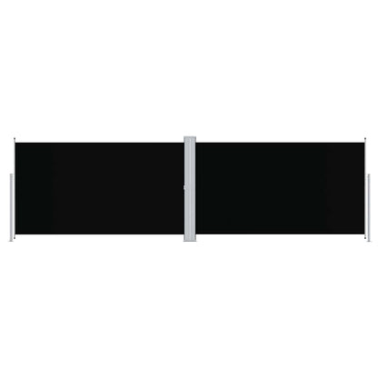 vidaXL Retractable Side Awning Black 180x600 cm