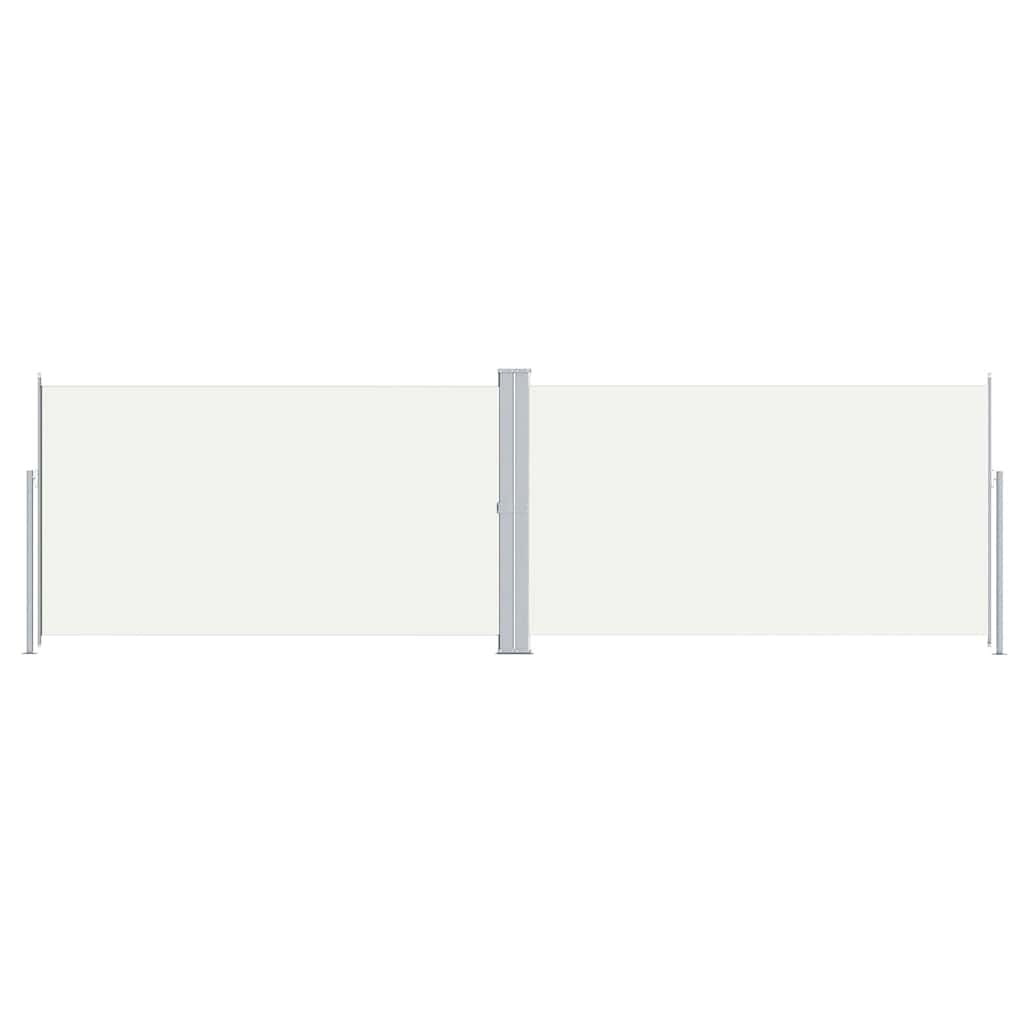 vidaXL Retractable Side Awning Cream 180x600 cm