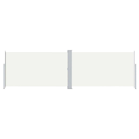 vidaXL Retractable Side Awning Cream 180x600 cm