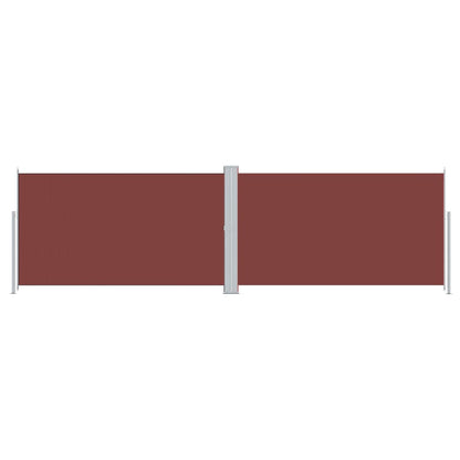 vidaXL Retractable Side Awning Brown 180x600 cm