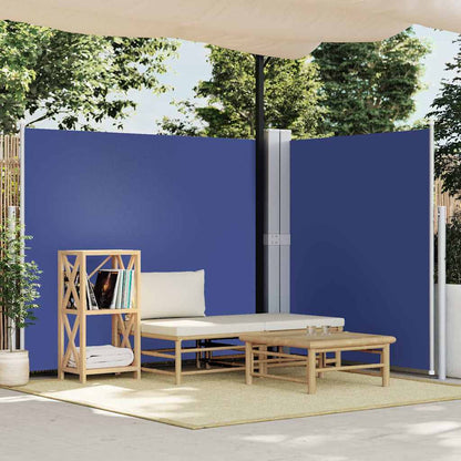 318004 vidaXL Retractable Side Awning Blue 180x600 cm
