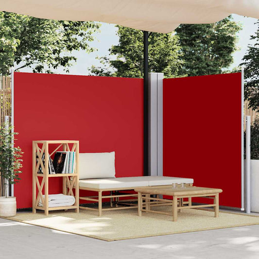 vidaXL Retractable Side Awning Red 180x600 cm
