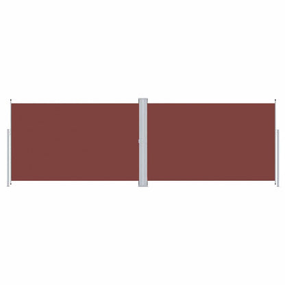 vidaXL Retractable Side Awning Brown 200x600 cm