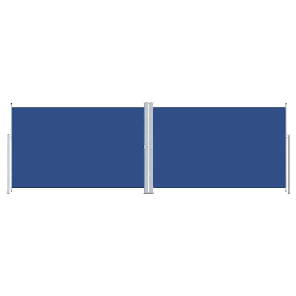 vidaXL Retractable Side Awning Blue 200x600 cm
