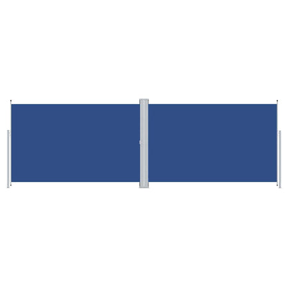 vidaXL Retractable Side Awning Blue 200x600 cm