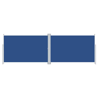 318010 vidaXL Retractable Side Awning Blue 200x600 cm