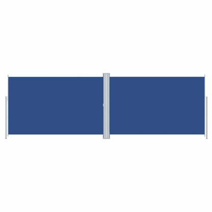 vidaXL Retractable Side Awning Blue 220x600 cm