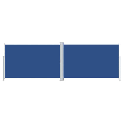 318016 vidaXL Retractable Side Awning Blue 220x600 cm