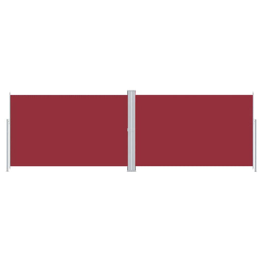 vidaXL Retractable Side Awning Red 220x600 cm