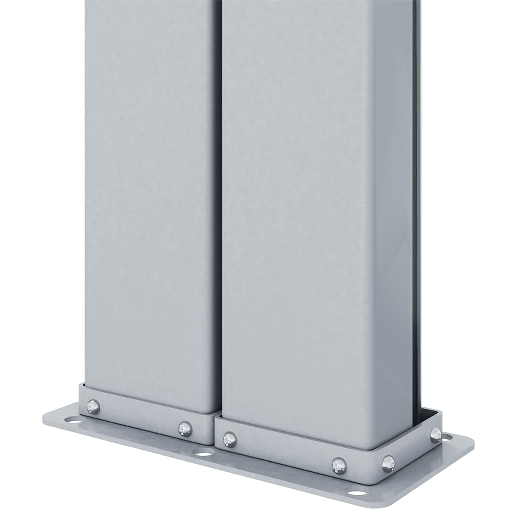 vidaXL Retractable Side Awning Red 220x600 cm