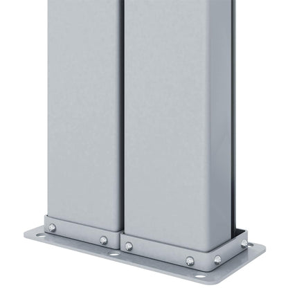 vidaXL Retractable Side Awning Red 220x600 cm