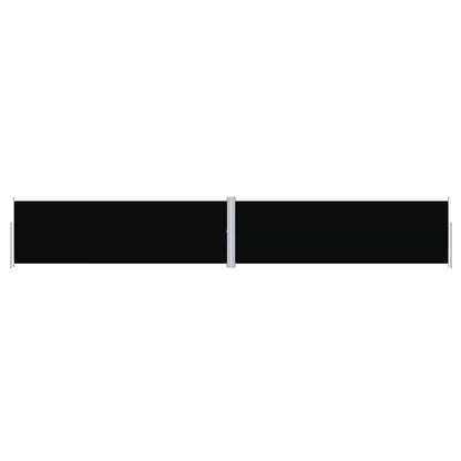 vidaXL Retractable Side Awning Black 160x1000 cm