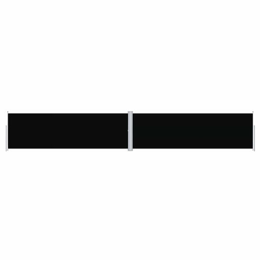 vidaXL Retractable Side Awning Black 160x1000 cm