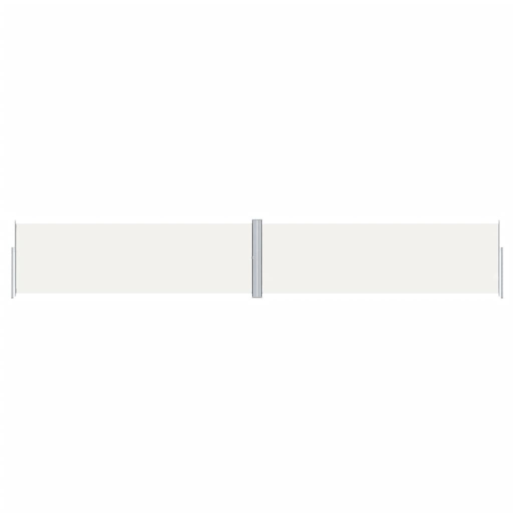 vidaXL Retractable Side Awning Cream 160x1000 cm