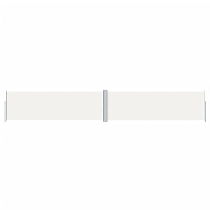 vidaXL Retractable Side Awning Cream 160x1000 cm