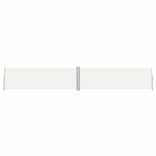 vidaXL Retractable Side Awning Cream 160x1000 cm