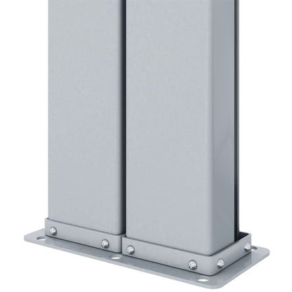 vidaXL Retractable Side Awning Cream 160x1000 cm