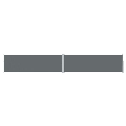 vidaXL Retractable Side Awning Anthracite 160x1000 cm