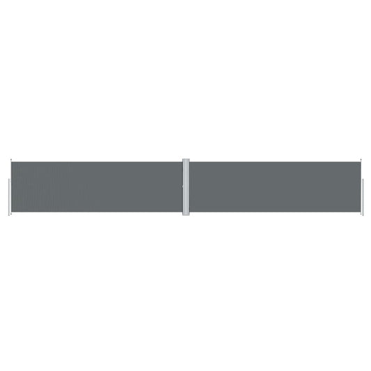 vidaXL Retractable Side Awning Anthracite 160x1000 cm