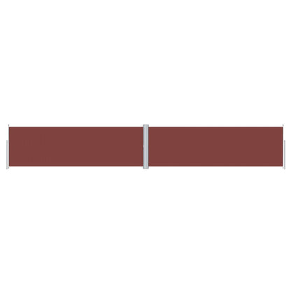 vidaXL Retractable Side Awning Brown 160x1000 cm