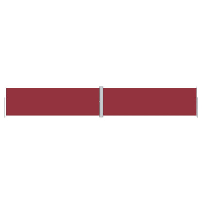 vidaXL Retractable Side Awning Red 160x1000 cm