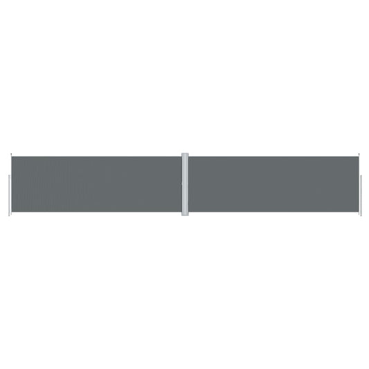 vidaXL Retractable Side Awning Anthracite 180x1000 cm