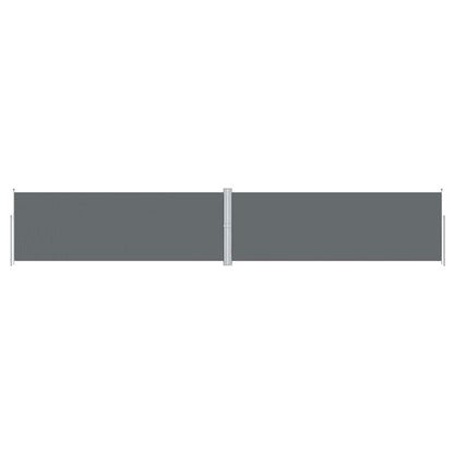 vidaXL Retractable Side Awning Anthracite 180x1000 cm