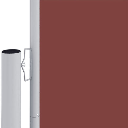 vidaXL Retractable Side Awning Brown 180x1000 cm