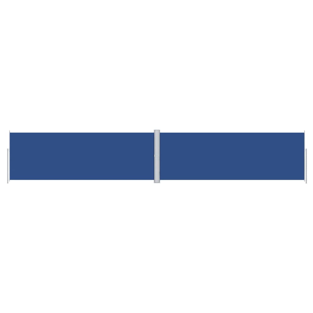 vidaXL Retractable Side Awning Blue 180x1000 cm