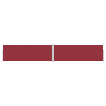 vidaXL Retractable Side Awning Red 180x1000 cm