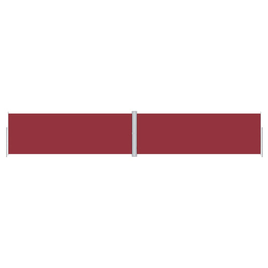 vidaXL Retractable Side Awning Red 180x1000 cm