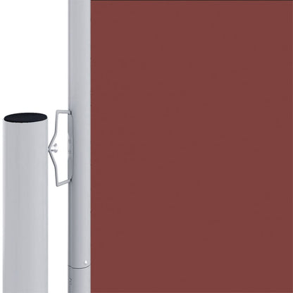 vidaXL Retractable Side Awning Brown 200x1000 cm