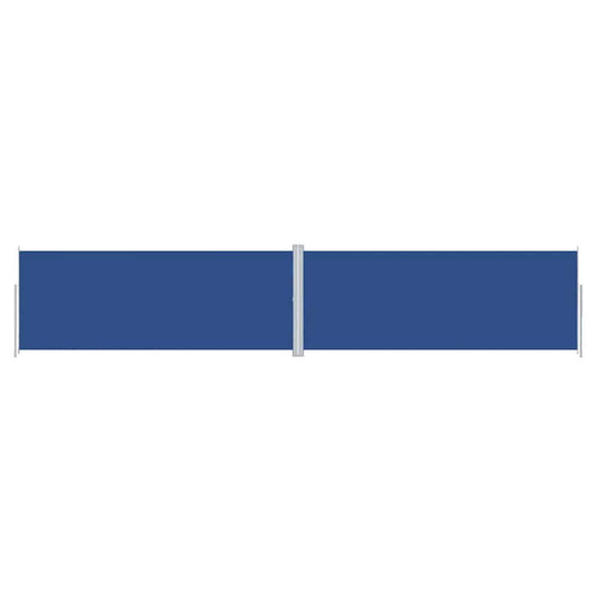 vidaXL Retractable Side Awning Blue 200x1000 cm