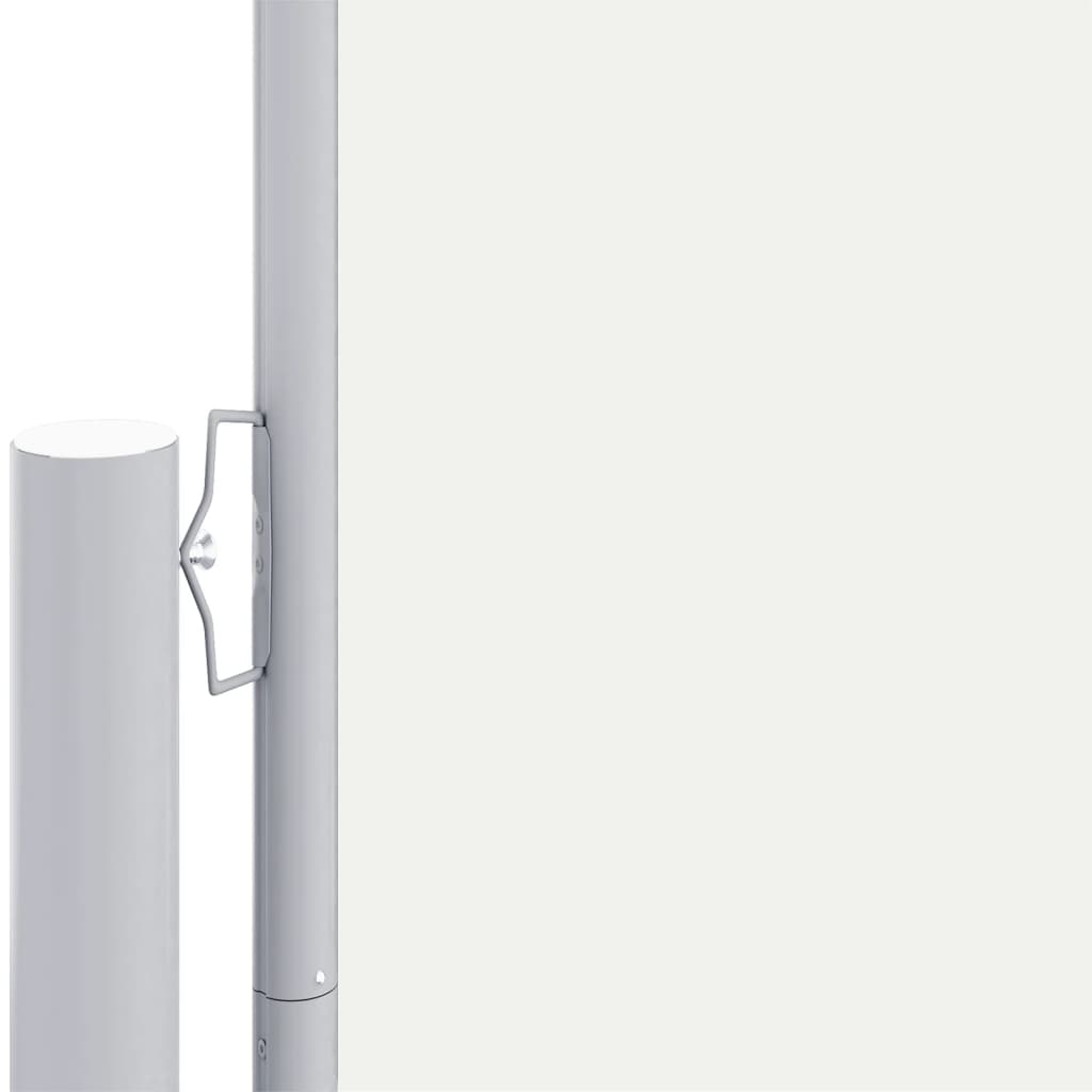 vidaXL Retractable Side Awning Cream 220x1000 cm