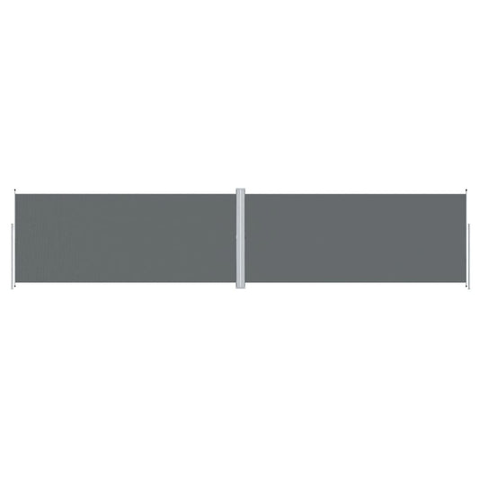 vidaXL Retractable Side Awning Anthracite 220x1000 cm