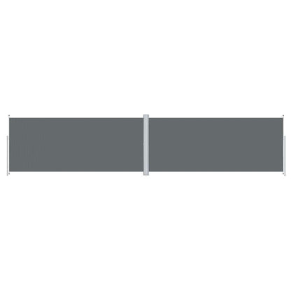 318050 vidaXL Retractable Side Awning Anthracite 220x1000 cm