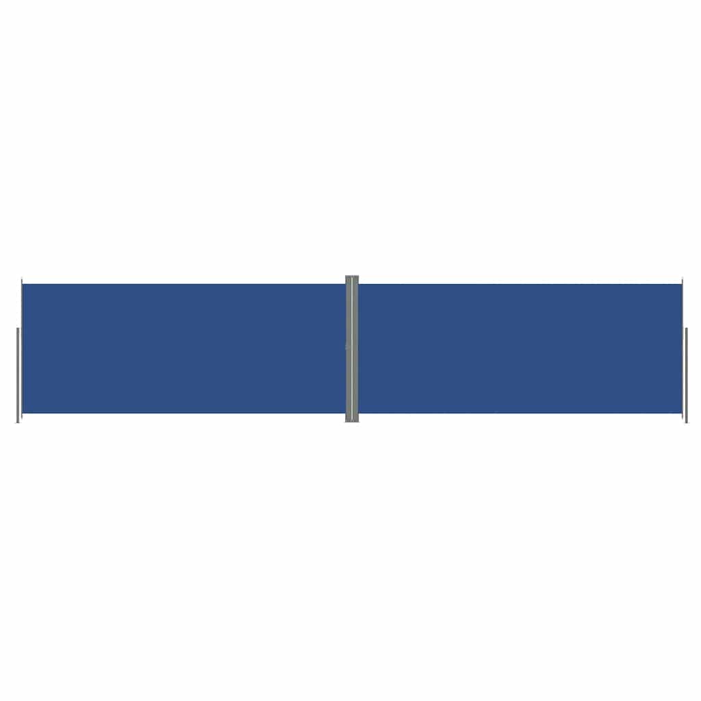 vidaXL Retractable Side Awning Blue 220x1000 cm
