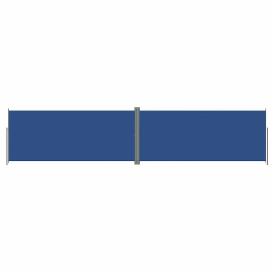 vidaXL Retractable Side Awning Blue 220x1000 cm