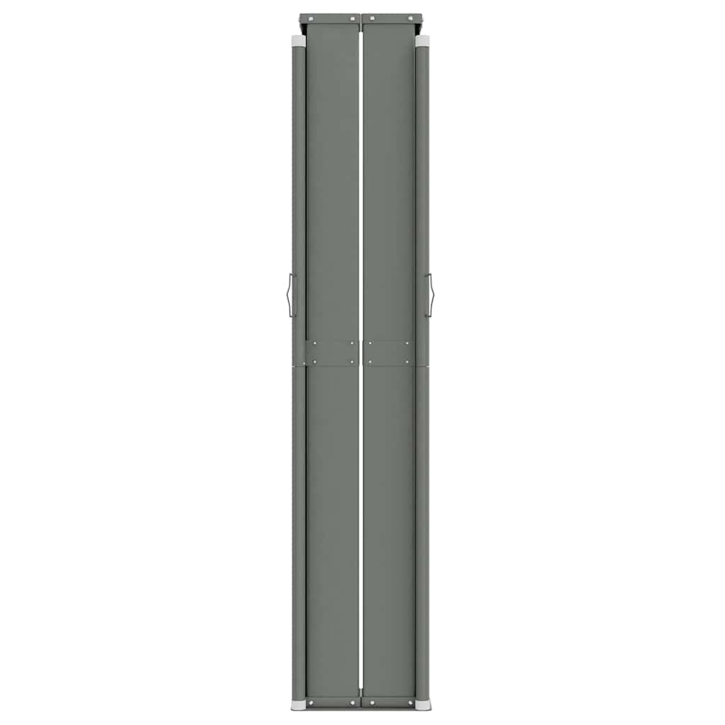 318053 vidaXL Retractable Side Awning Red 220x1000 cm
