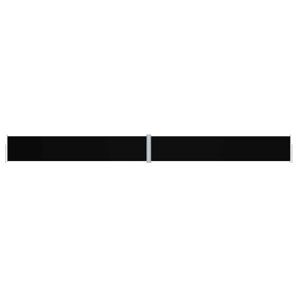 vidaXL Side Awning | Black | Polyester with PU coating, Steel, Aluminium