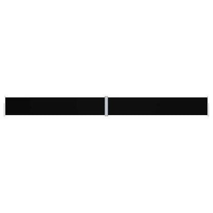 vidaXL Side Awning | Black | Polyester with PU coating, Steel, Aluminium