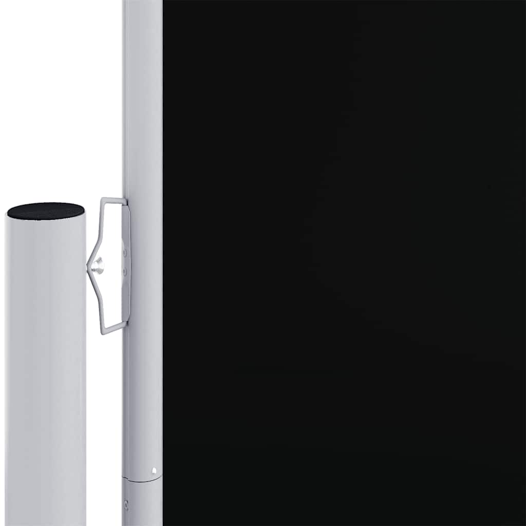 vidaXL Side Awning | Black | Polyester with PU coating, Steel, Aluminium