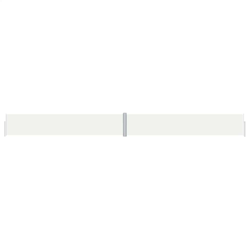 vidaXL Retractable Side Awning Cream 117x1200 cm