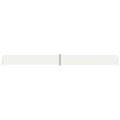 vidaXL Retractable Side Awning Cream 117x1200 cm