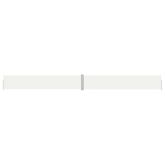 vidaXL Retractable Side Awning Cream 117x1200 cm