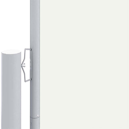 vidaXL Retractable Side Awning Cream 117x1200 cm