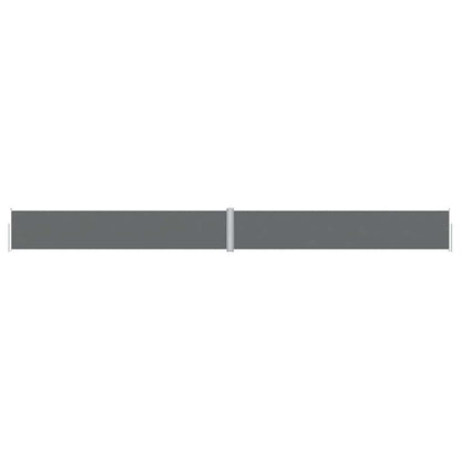 vidaXL Retractable Side Awning Anthracite 117x1200 cm
